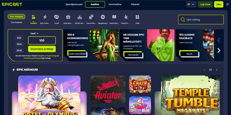 epicbet kasiino avaleht